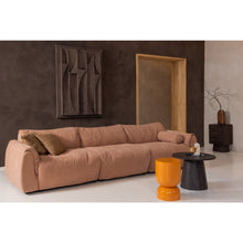 Load image into Gallery viewer, BAGGY 1-SEATER WITH ARM RIGHT WOVEN CHENILLE OLD PINK