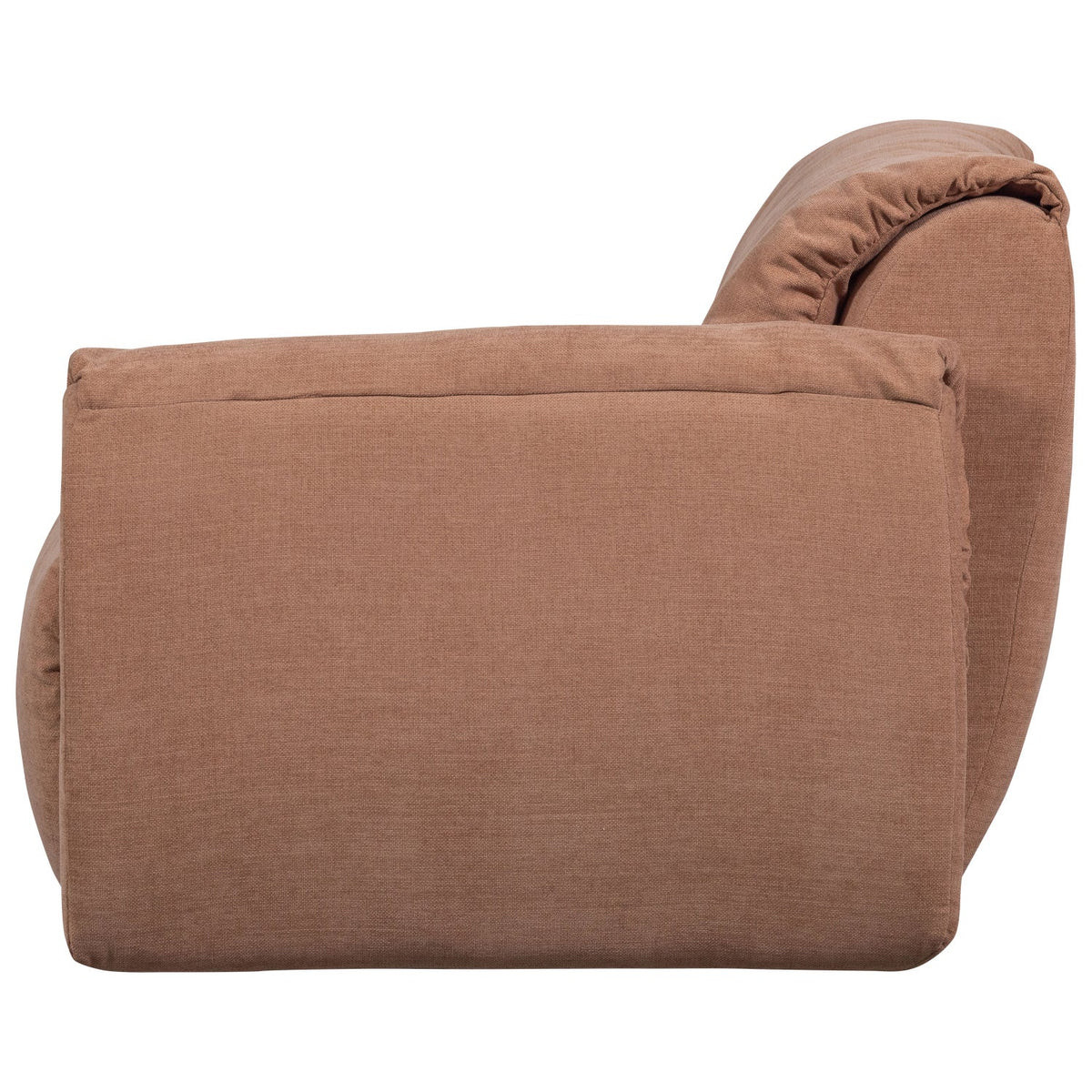 BAGGY 1-SEATER WITH ARM RIGHT WOVEN CHENILLE OLD PINK