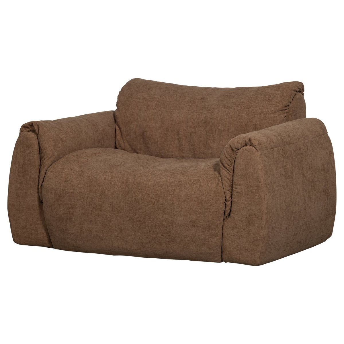 BAGGY LOVESEAT WOVEN CHENILLE BROWN