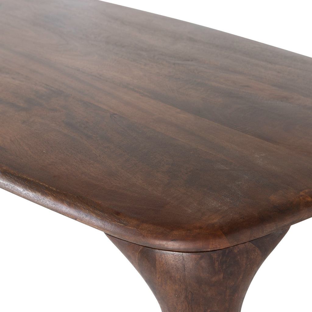 FIORE DINING TABLE MANGO WOOD DARK BROWN 190x95 CM