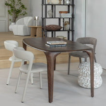 Cargar imagen en el visor de la galería, FIORE DINING TABLE MANGO WOOD DARK BROWN 190x95 CM