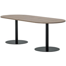 Load image into Gallery viewer, TABLO TABLE OVAL TGL 220x90CM PEBBLE GREY/BLACK [fsc]