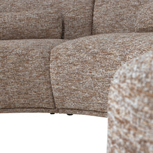Carica l&#39;immagine nel visualizzatore di Gallery, BATAVIER HALF ROUND SOFA 6-SEATER LIGHT BROWN MELANGE