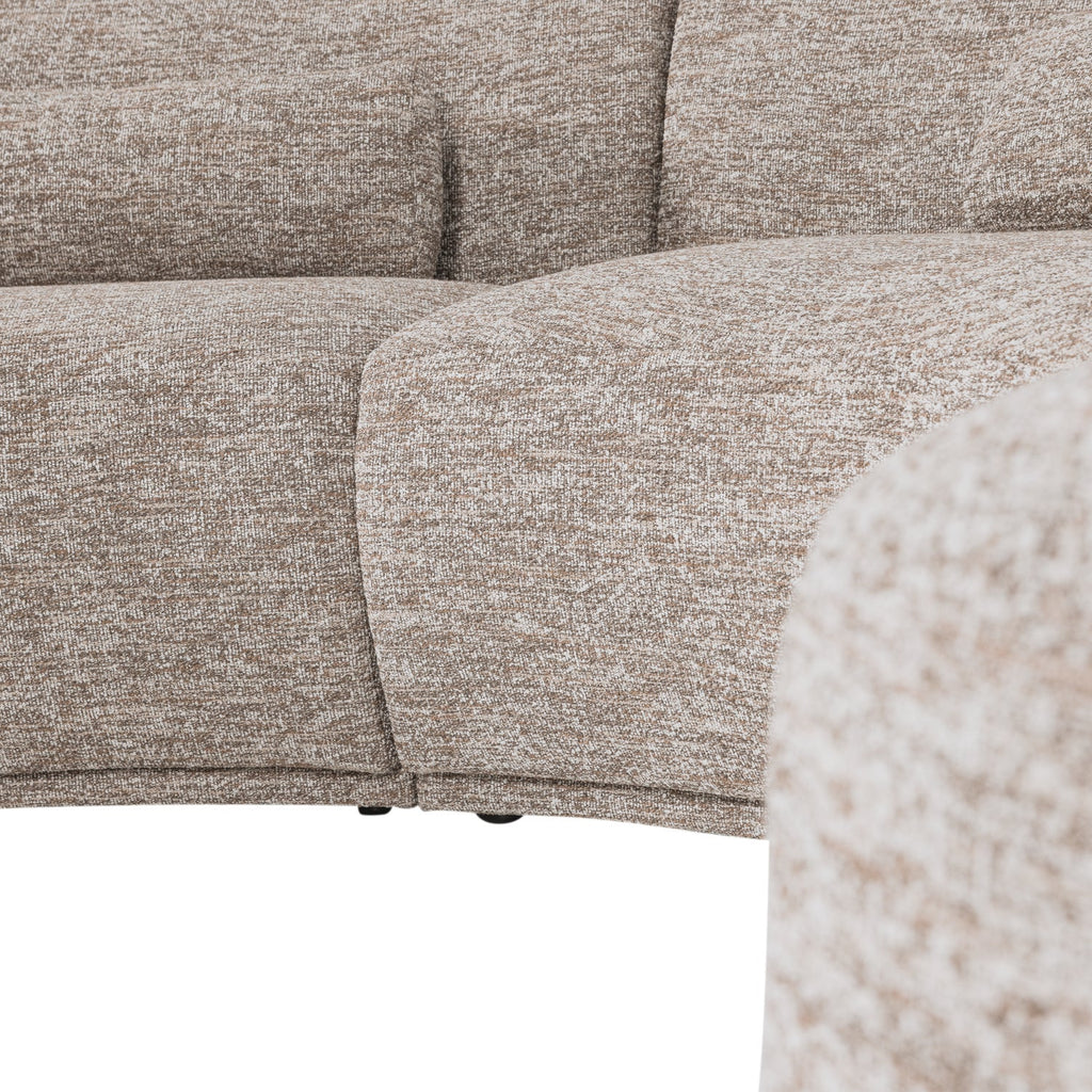 BATAVIER HALF ROUND SOFA 6-SEATER SAND MELANGE