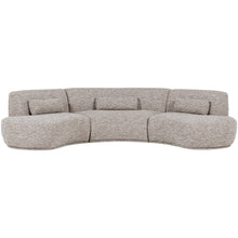 Carica l&#39;immagine nel visualizzatore di Gallery, BATAVIER HALF ROUND SOFA 6-SEATER SAND MELANGE