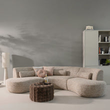 Carica l&#39;immagine nel visualizzatore di Gallery, BATAVIER HALF ROUND SOFA 6-SEATER SAND MELANGE