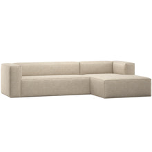 Charger l&#39;image dans la galerie, BEAN CORNER SOFA RIGHT BEIGE MELANGE