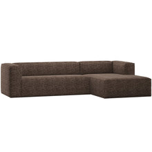 Charger l&#39;image dans la galerie, BEAN CORNER SOFA RIGHT BROWN MELANGE