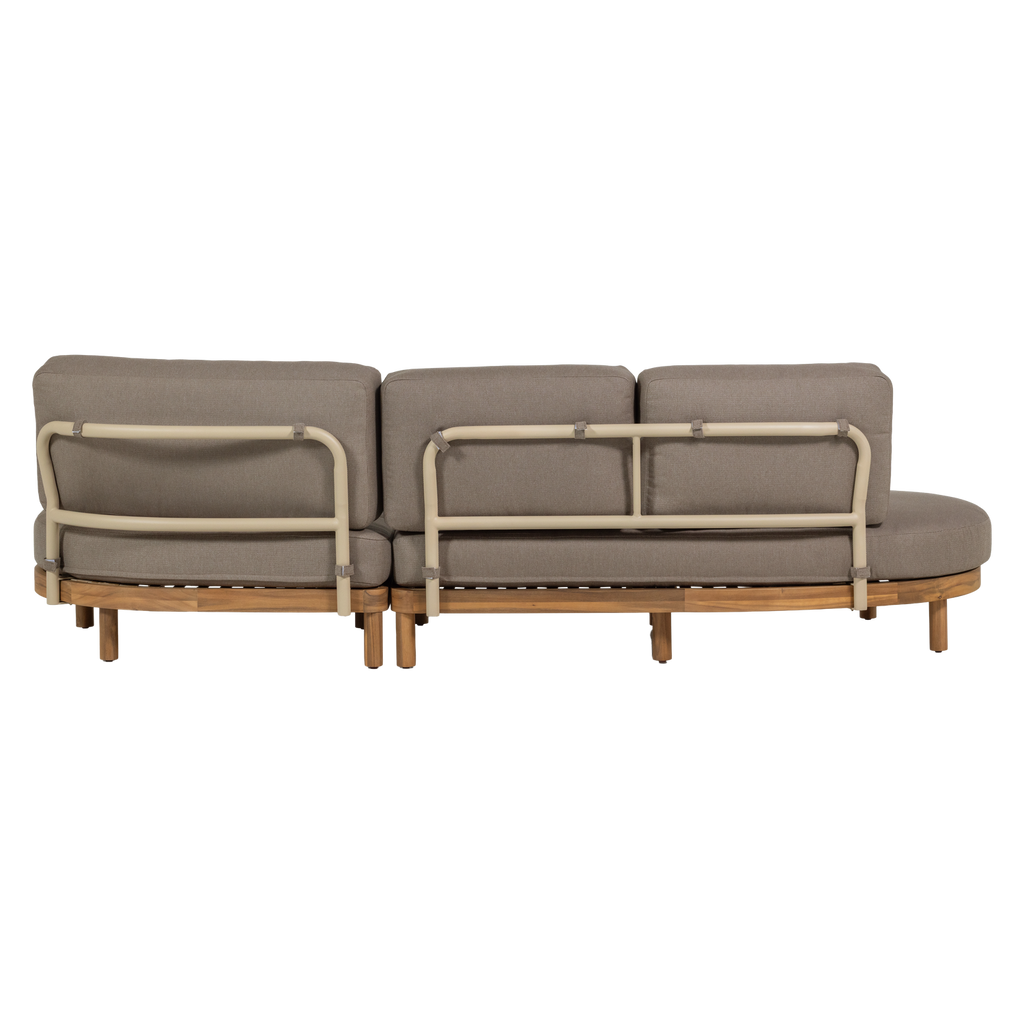 ZINTO GARDEN LOUNGE SET RIGHT ACACIA WOOD SAND [fsc]