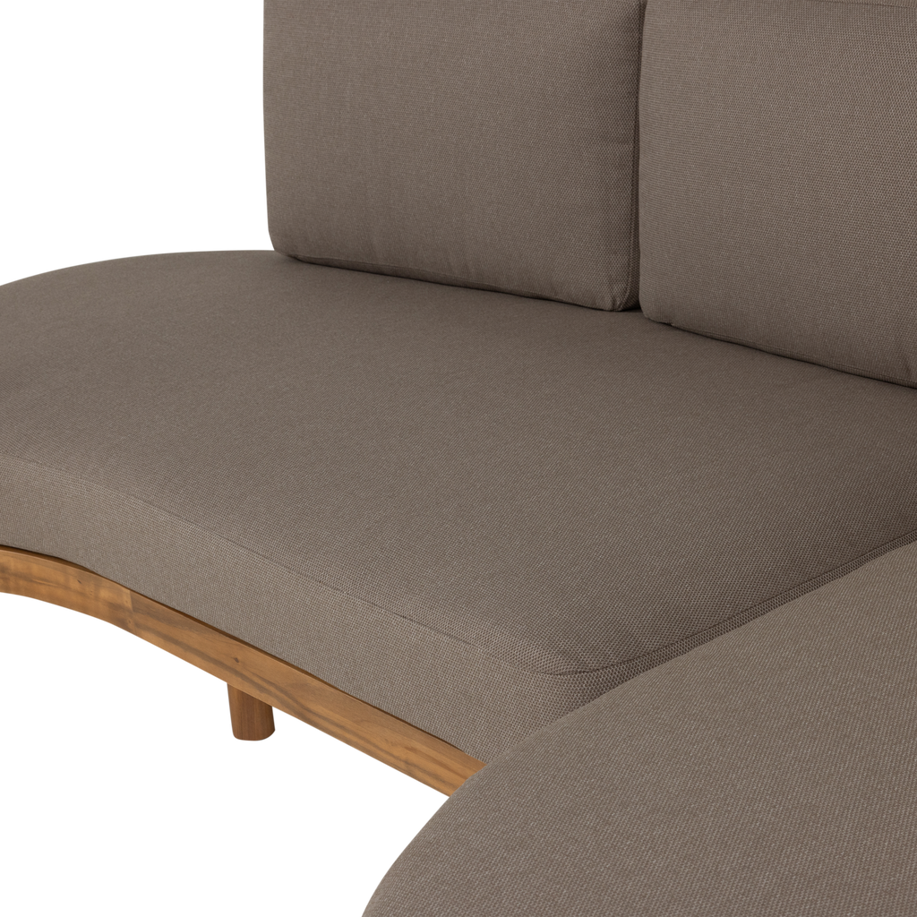 ZINTO GARDEN LOUNGE SET RIGHT ACACIA WOOD SAND [fsc]