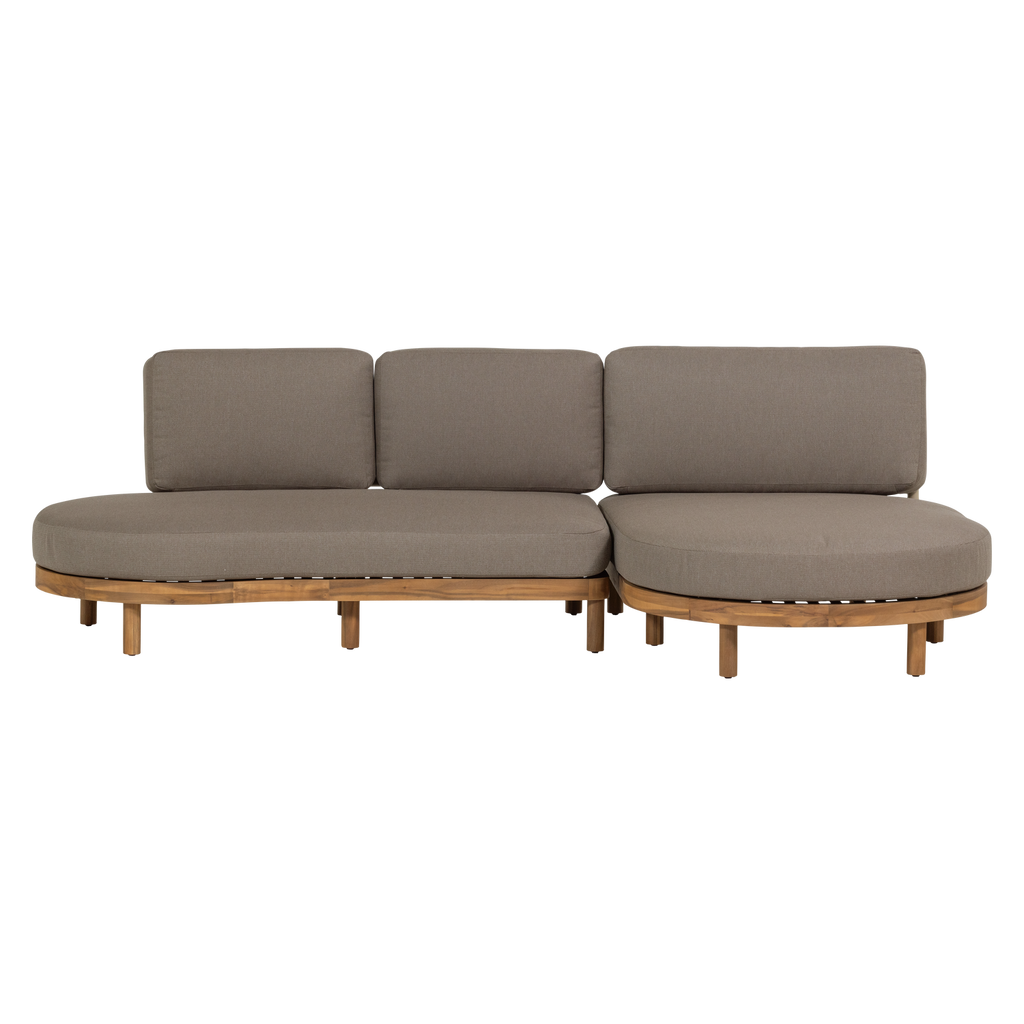 ZINTO GARDEN LOUNGE SET RIGHT ACACIA WOOD SAND [fsc]