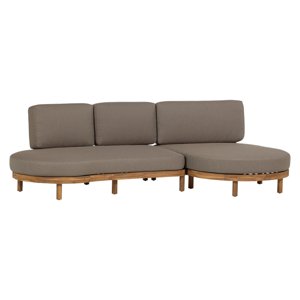 ZINTO GARDEN LOUNGE SET RIGHT ACACIA WOOD SAND [fsc]