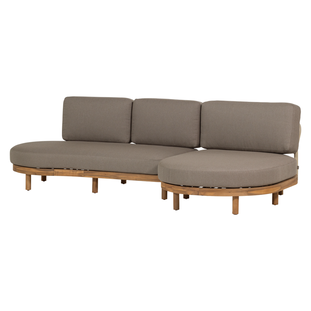 ZINTO GARDEN LOUNGE SET RIGHT ACACIA WOOD SAND [fsc]