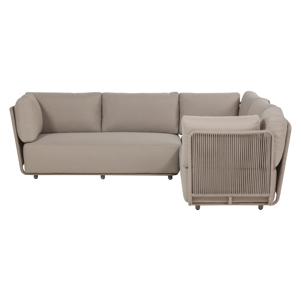 SORA GARDEN LOUNGE SET METAL/ROPE SAND