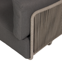 Load image into Gallery viewer, SORA GARDEN LOUNGE SET METAL/ROPE BROWN