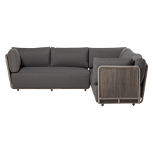 Load image into Gallery viewer, SORA GARDEN LOUNGE SET METAL/ROPE BROWN