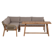 Charger l'image dans la galerie, TARO GARDEN LOW DINING LOUNGE SET ACACIA WOOD NATURAL [fsc]