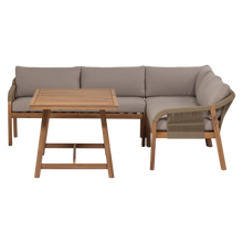 Charger l'image dans la galerie, TARO GARDEN LOW DINING LOUNGE SET ACACIA WOOD NATURAL [fsc]