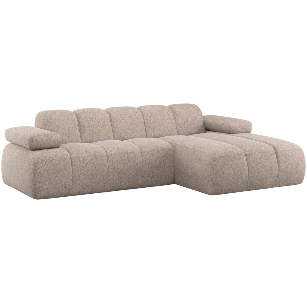 MOJO CHAISE LONGUE SOFA RIGHT WOOLLY DARK SAND