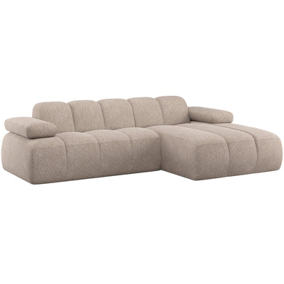 MOJO CHAISE LONGUE SOFA RIGHT WOOLLY DARK SAND