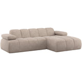 MOJO CHAISE LONGUE SOFA RIGHT WOOLLY DARK SAND