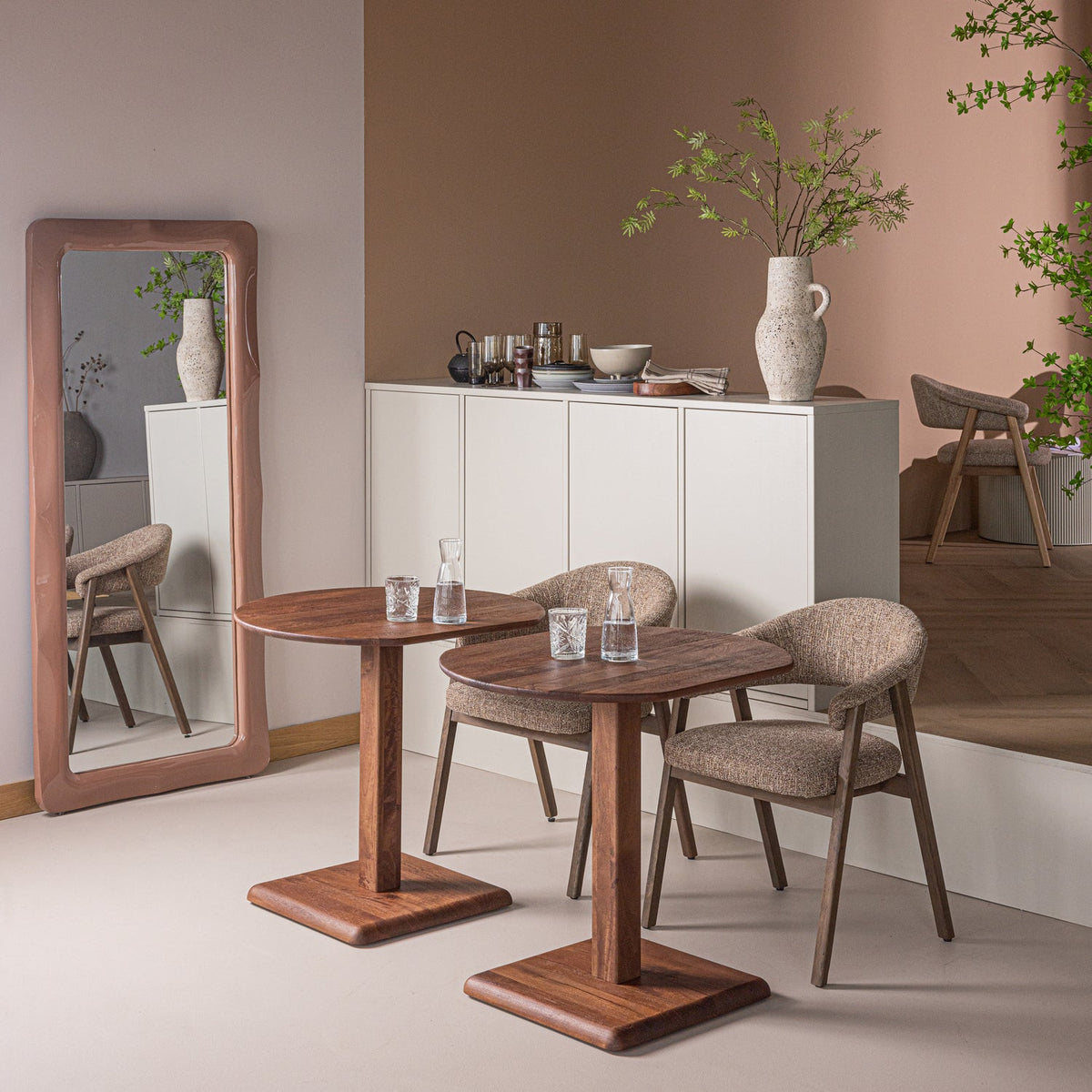 FENO BISTRO TABLE BETWEEN MANGO WOOD BROWN