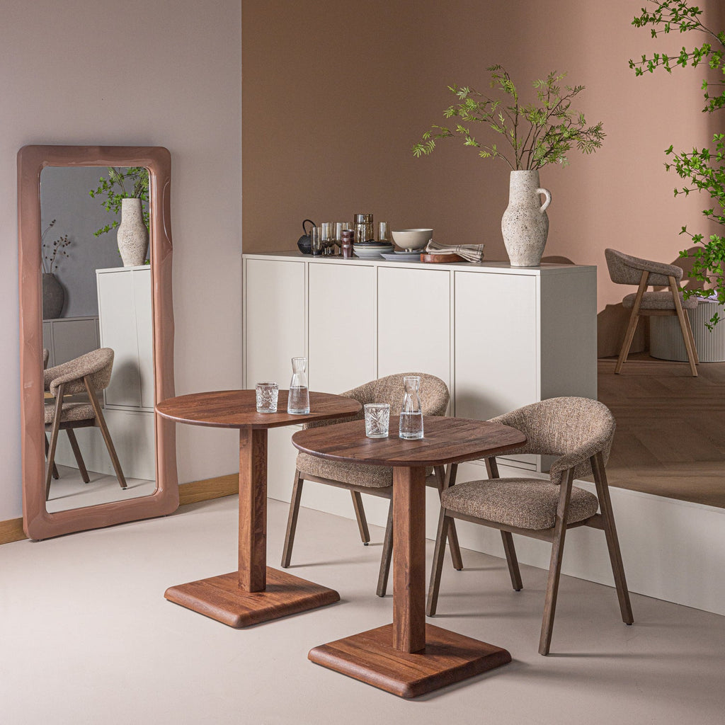 FENO BISTRO TABLE BETWEEN MANGO WOOD BROWN
