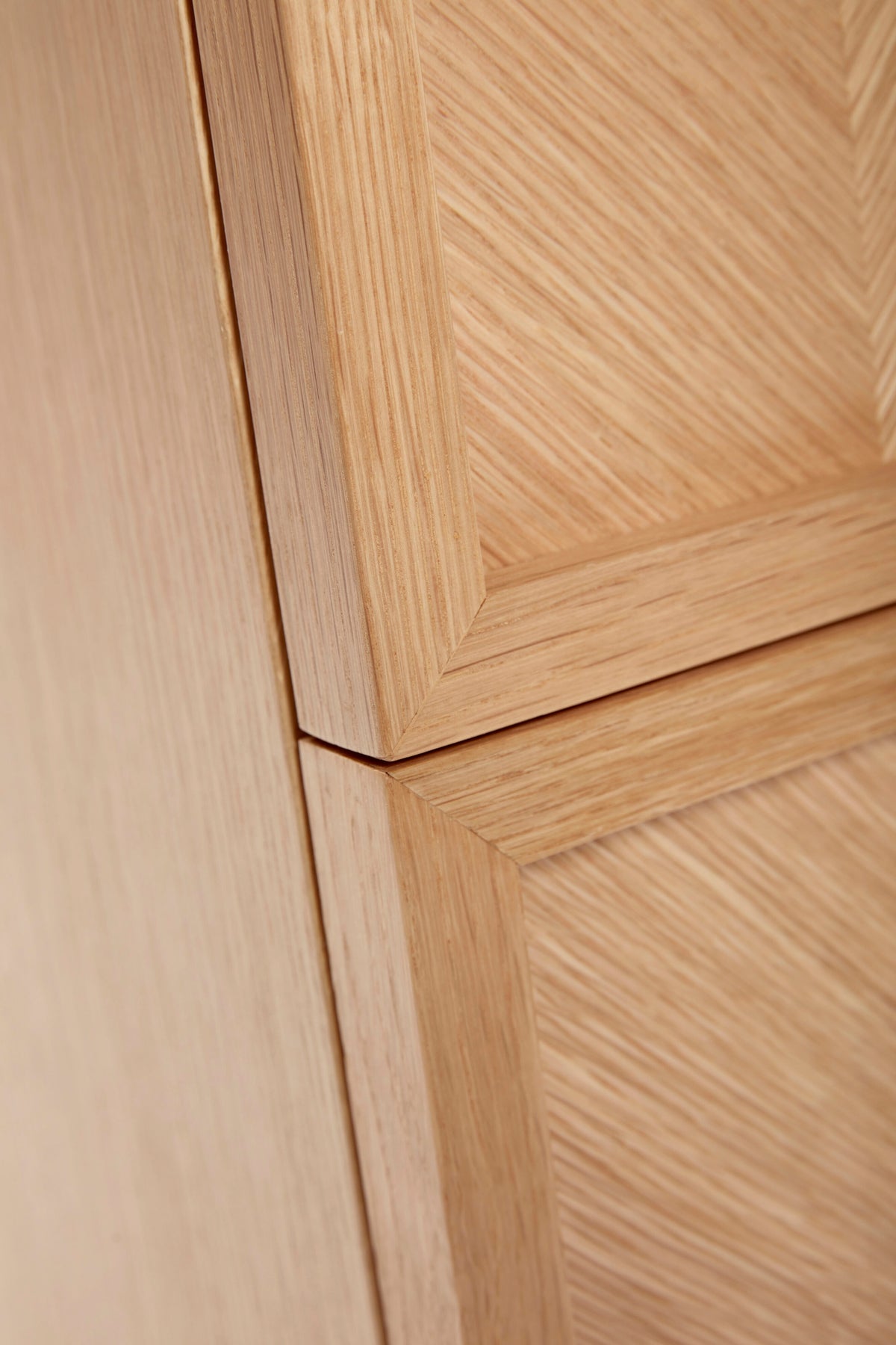 Herringbone Bedside Table Natural