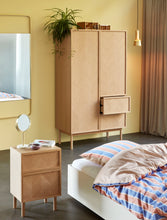 Load image into Gallery viewer, Herringbone Bedside Table Natural