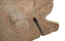 Load image into Gallery viewer, Dining Table 1 U Leg-320x76-127x78-Natural/Black-Munggur/Metal