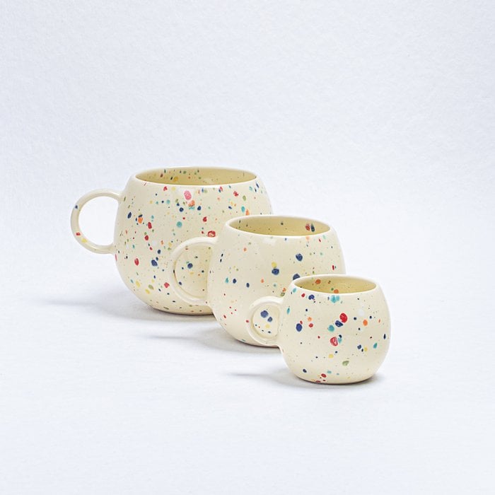 New Party Medium Ball Mug Yellow 250ml