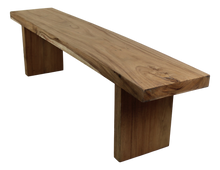 Load image into Gallery viewer, Rectangular Dining Bench-130x35x47-Natural-Munggur