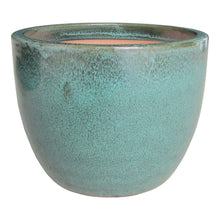 Charger l&#39;image dans la galerie, Glazed green plant pots