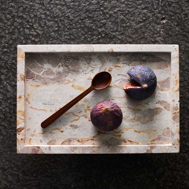 Tray Vita - Seashell Marble - W20xL30xH2,8 cm