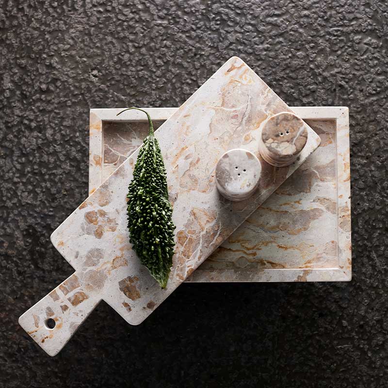 Tray Vita - Seashell Marble - W20xL30xH2,8 cm