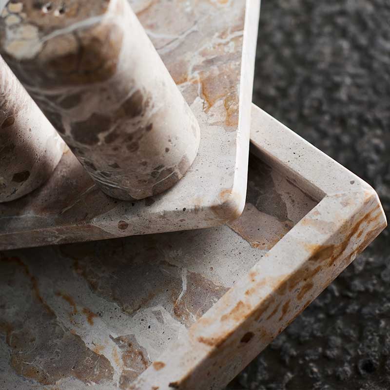 Tray Vita - Seashell Marble - W20xL30xH2,8 cm