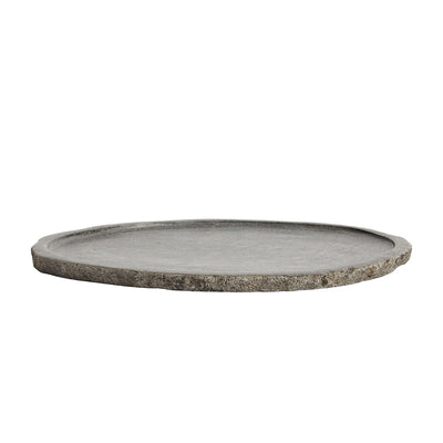 Tray Valley - Grey/Natural Riverstone - Ø40xH2 cm