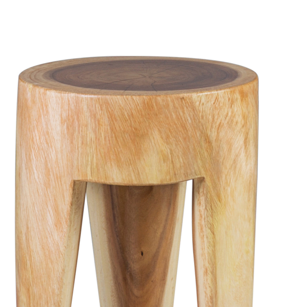 ROUND 3 LOG LEGS SIDE TABLE