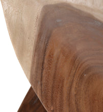 Cargar imagen en el visor de la galería, SQUARE CURVED LOG SIDE TABLE