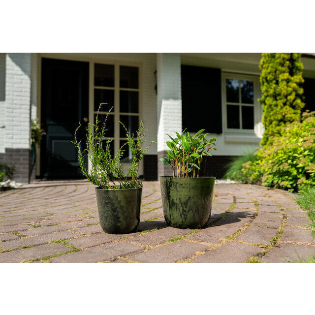 PALERMO Pot Green Marble D40 H36