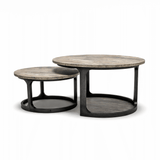 Aspen coffee table travertin top