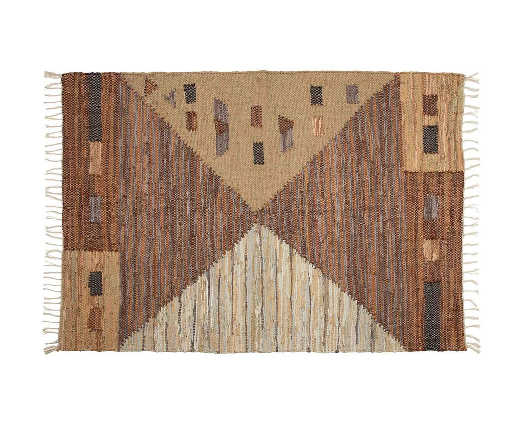 RECYCLED LEATHER RUG 160X240CM