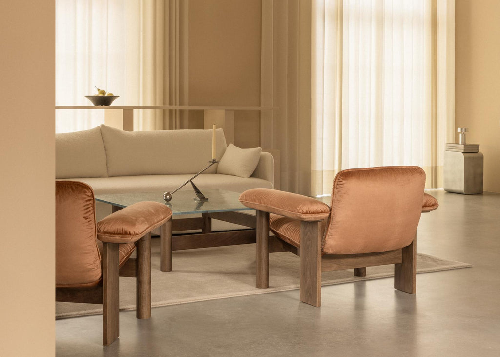 Brasilia Lounge Chair, Low Back, Textile|Made-to-order