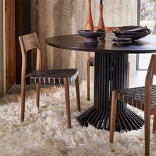Load image into Gallery viewer, Dining chair black leather