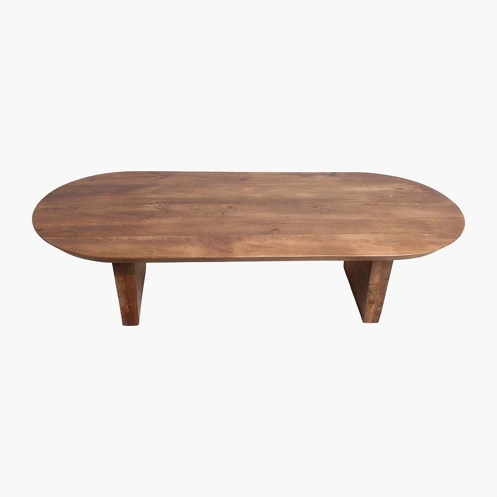 Bullnose coffee table brown