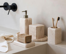 Carica l'immagine nel visualizzatore di Gallery, TRAVERTINE TOOTHBRUSH HOLDER