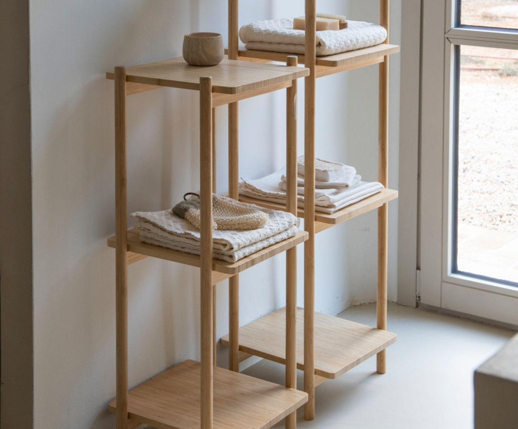 SHELF 3E. BAMBOO 34X35X87CM