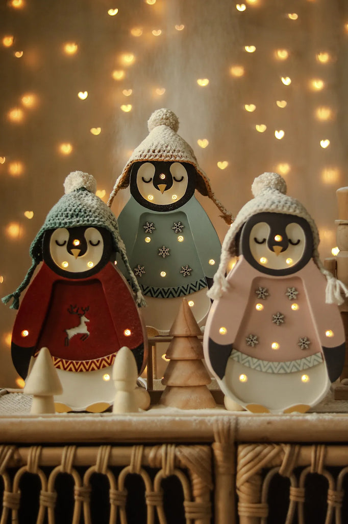 Little Lights Baby Penguin Mini Lamp | Christmas Edition