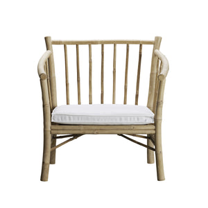 BAMBOO CHAIR | WHITE CUSHION