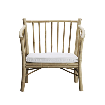 BAMBOO CHAIR | WHITE CUSHION